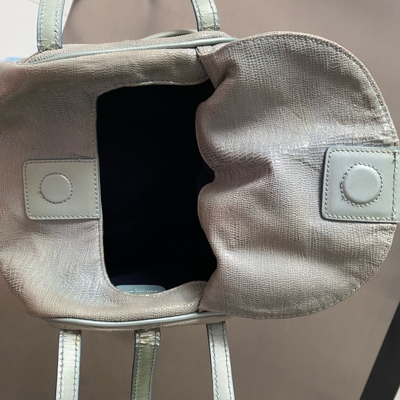 Christian Dior Suede small bag 9x7” lite blue color, used but in good shape - Picture 4 of 10